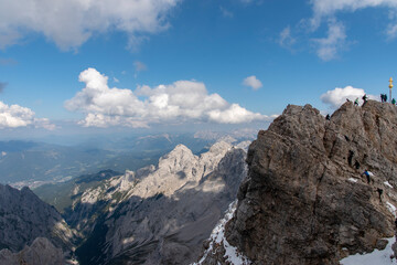 View from the Zugspitze - Germany's highest mountain