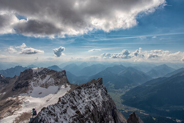 View from the Zugspitze - Germany's highest mountain