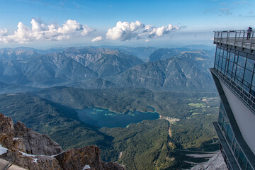 View from the Zugspitze - Germany's highest mountain