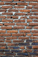 red brick wall for abstract background
