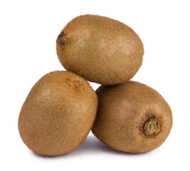 Ripe sweet juicy kiwi isolated on white background. Fresh fruits.