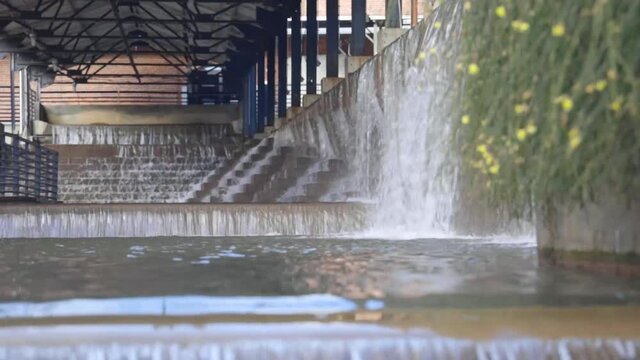 Durham, North Carolina - American Tobacco Campus water feature