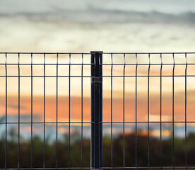 grating wire industrial fence panels, pvc metal fence panel
