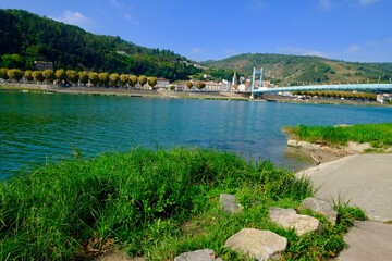 pont fleuve rhône a  serrières Ardèche