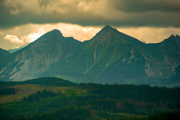 peaks of the High Tatras - obrazy, fototapety, plakaty
