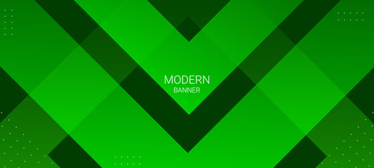 Abstract green elegant geometric colorful decorative design banner background