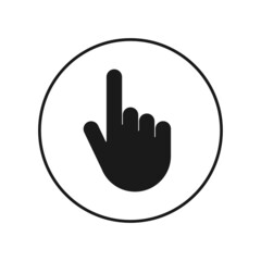Computer mouse cursor pointer. Hand cursor icon. Web design.