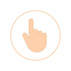 Computer mouse cursor pointer. Hand cursor icon. Web design.