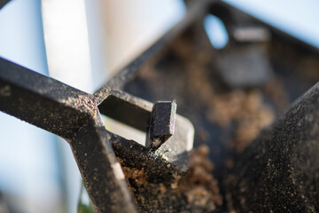 close up of a wheel