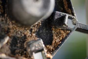 close up of a wheel 