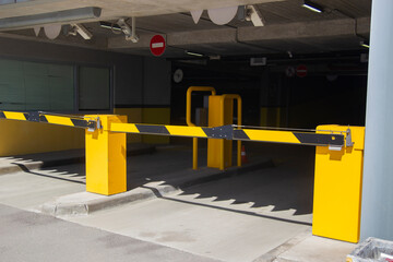 Entrance to multi-storey underground car parking garage