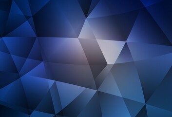 Obraz premium Dark Pink, Blue vector shining triangular backdrop.