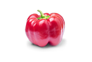 a slice of fresh colorful bell pepper