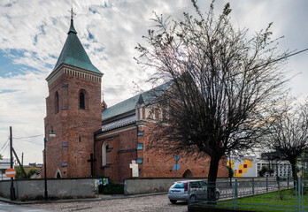 Warta, gotycki kościół parafialny św. Mikołaja - obrazy, fototapety, plakaty