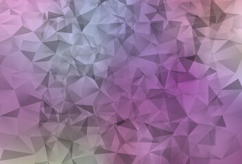 Light Purple, Pink vector polygonal template.
