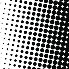 Black halftone background. Black polka dot. Halftone pattern. Modern Halftone Background, backdrop, texture, pattern. Vector illustration. Halftone Backdrop.