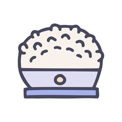 anti cellulite massager color vector doodle simple icon