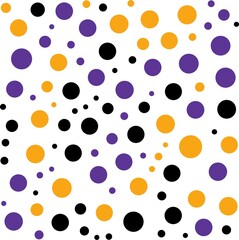 Colorful geometric circles background. Abstract pattern background. Shapes pattern. Colorful wrapping paper. Halloween pattern.