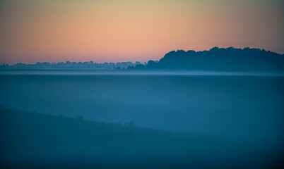 sunrise in the mountains
