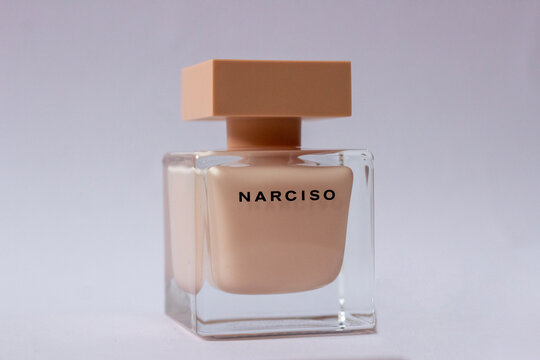 Paris, France - 05.25.2020: close-up of Narciso Rodriguez poudree eau de Parfum, shower gel cream