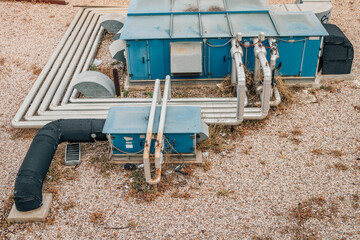 installation of air conditioning outside