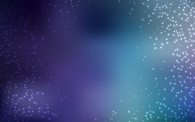 Dark Pink, Blue vector template with space stars.