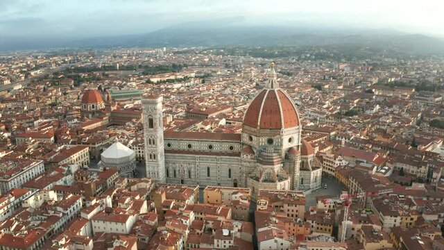 Cathedral of Saint Mary of the Flower at sunrise, Italy