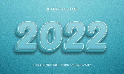 2022 3d text effect editable design