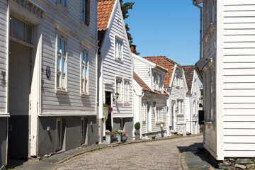 buildings, constructions, palaces, houses, in Stavanger in Norway