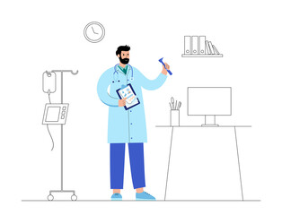 Doctor otolaryngologist concept