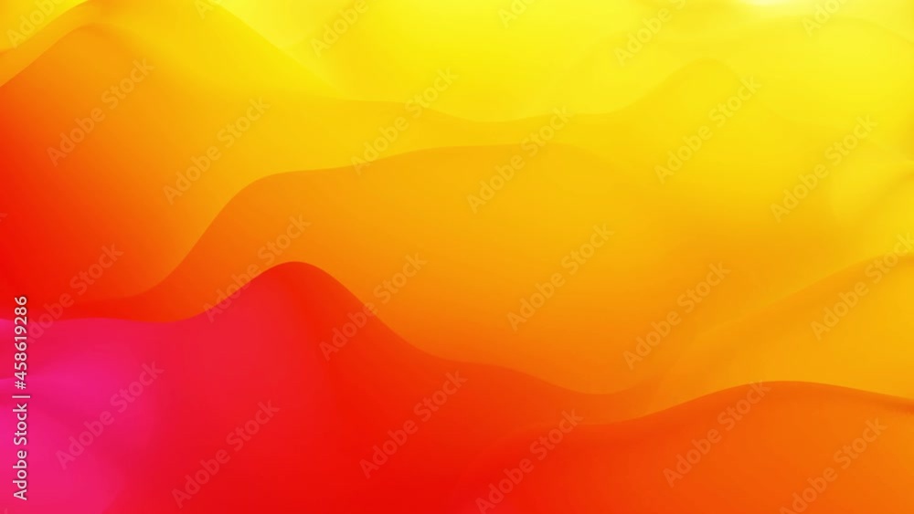 Poster stylish abstract looped background, changing surface of soft translucent material like peach jelly. 