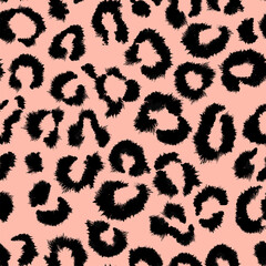Animal skin leopard seamless pattern. cheetah, Jaguar, panther, leopard fur.