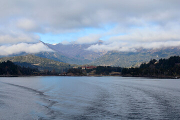 Panorama of lake Nahuel Huapi.