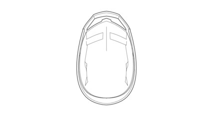 Armored Helmet Illustration