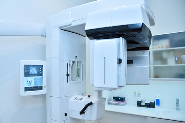 Dental computer tomograph in medical clinic.