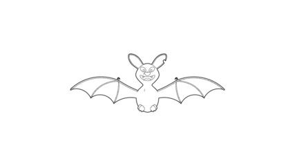 Halloween Bat Illustration