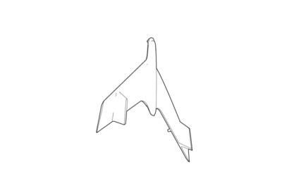 Hood Bird Ornament, Plane