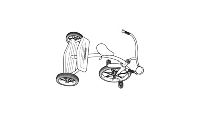 Tricycle Illustration - Bicycle