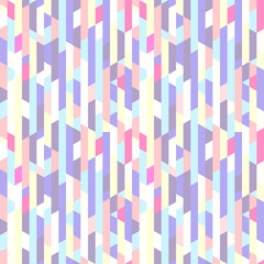 Seamless vertical pattern. Multicolored background. Abstract polygonal wallpaper. Print for polygraphy, banners, t-shirts and textiles. Texture for design
