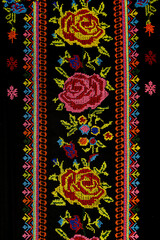 Traditional handmade textile from Zinacantan, Chiapas