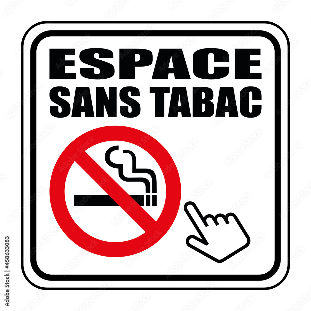 Poster Logo espace sans tabac.