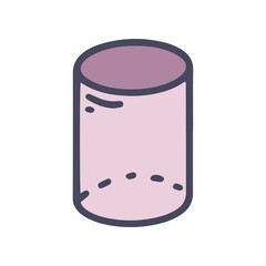 cylinder color vector doodle simple icon design