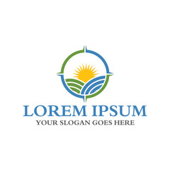 agriculture logo , nature logo vector