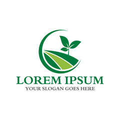 agriculture logo , nature logo vector