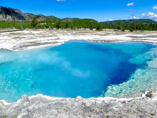 Sapphire Pool in Yellowstone National Park