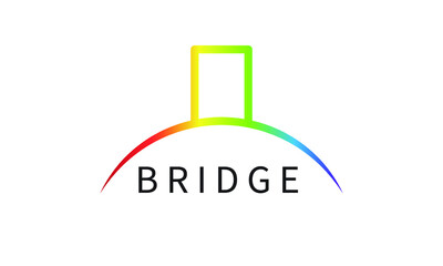 Premium Rainbow Bridge Logo Design