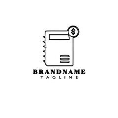 money document book logo template icon design vector illustration