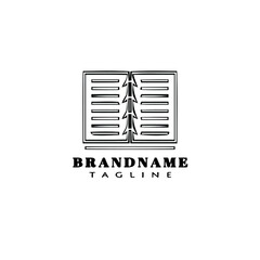 document book logo icon design vector illustration