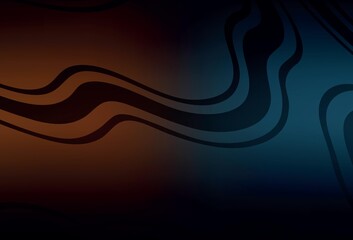 Dark Blue, Yellow vector blurred template.