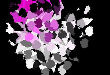 Dark Pink, Yellow vector texture with abstract forms.